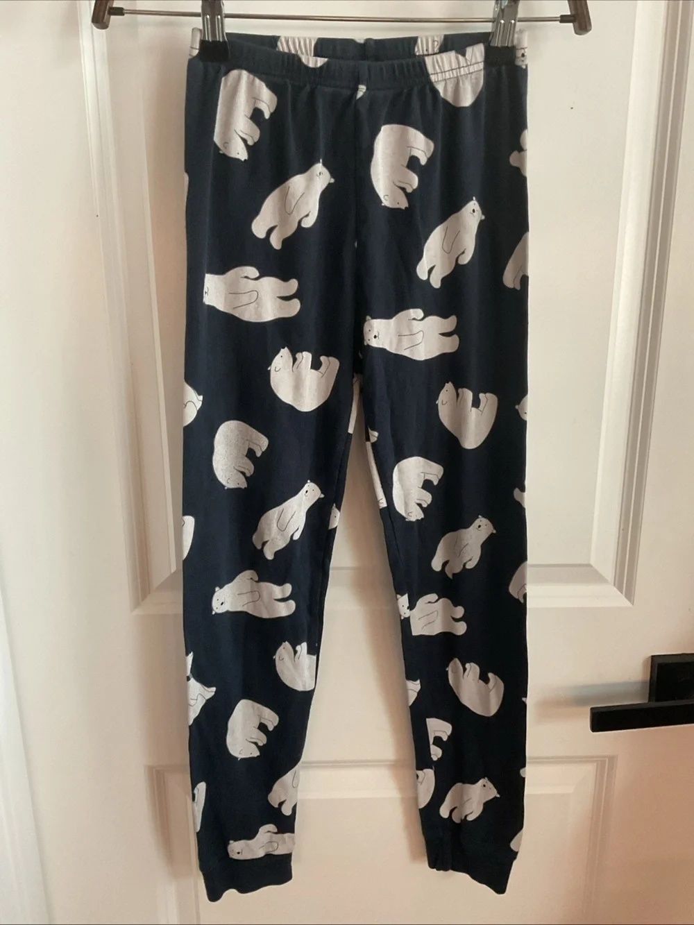 Gymboree - Navy Lounge Pants with White Polar Bear Motif - Boys Size Medium